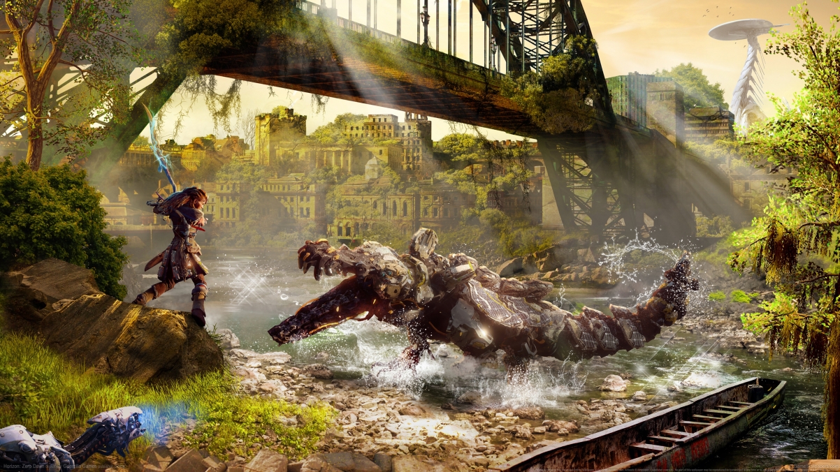 Horizon at dawn 4K game wall