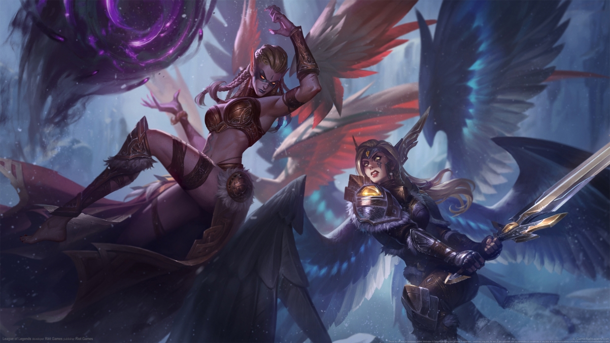 White and Black LOL League of Legends Kyle