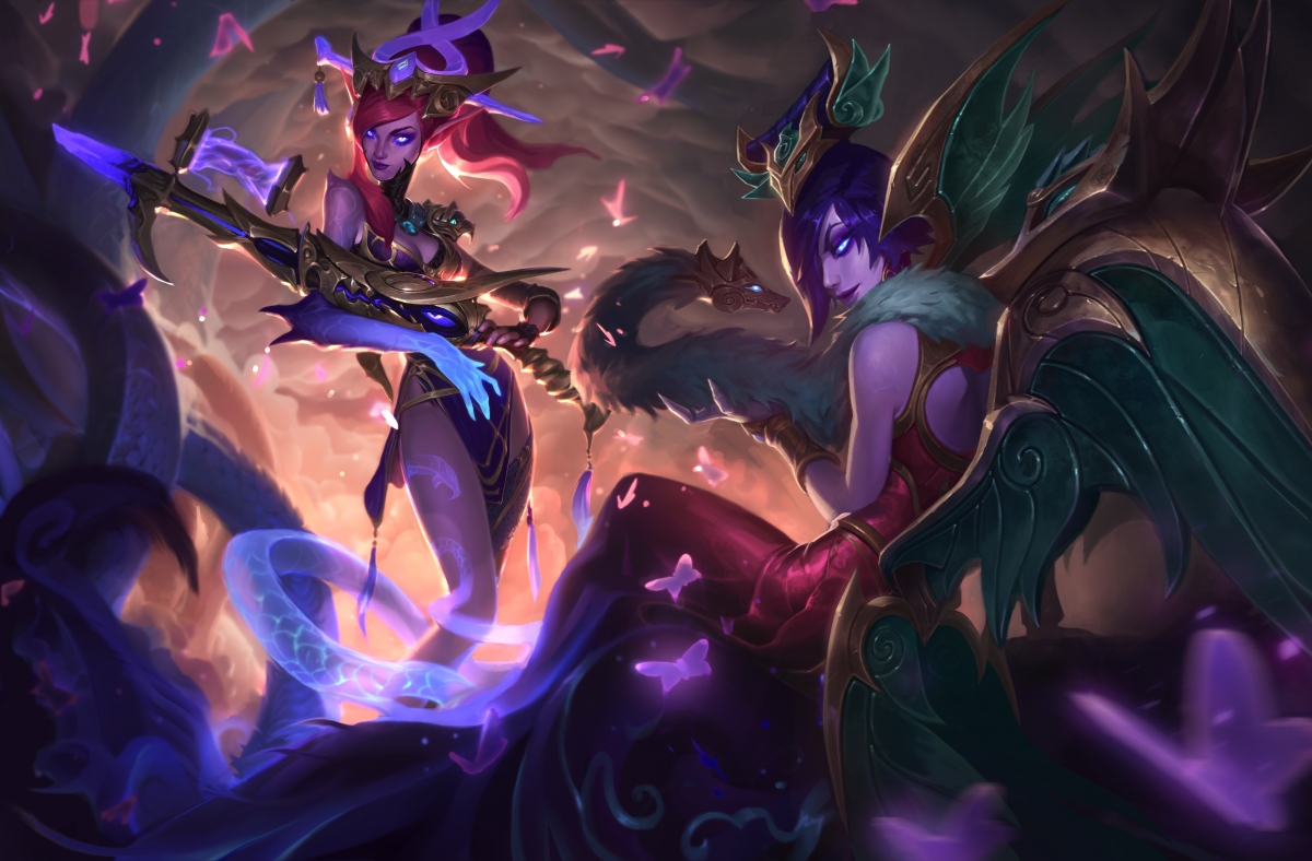 lol Purple Gold Rakshasa Dark Jade Jing Yasha Plain