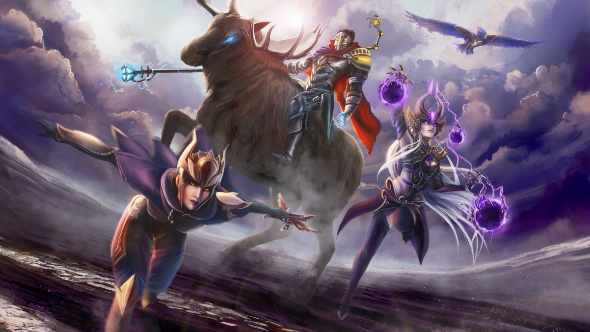 lol League of Legends game original painting 4K wall