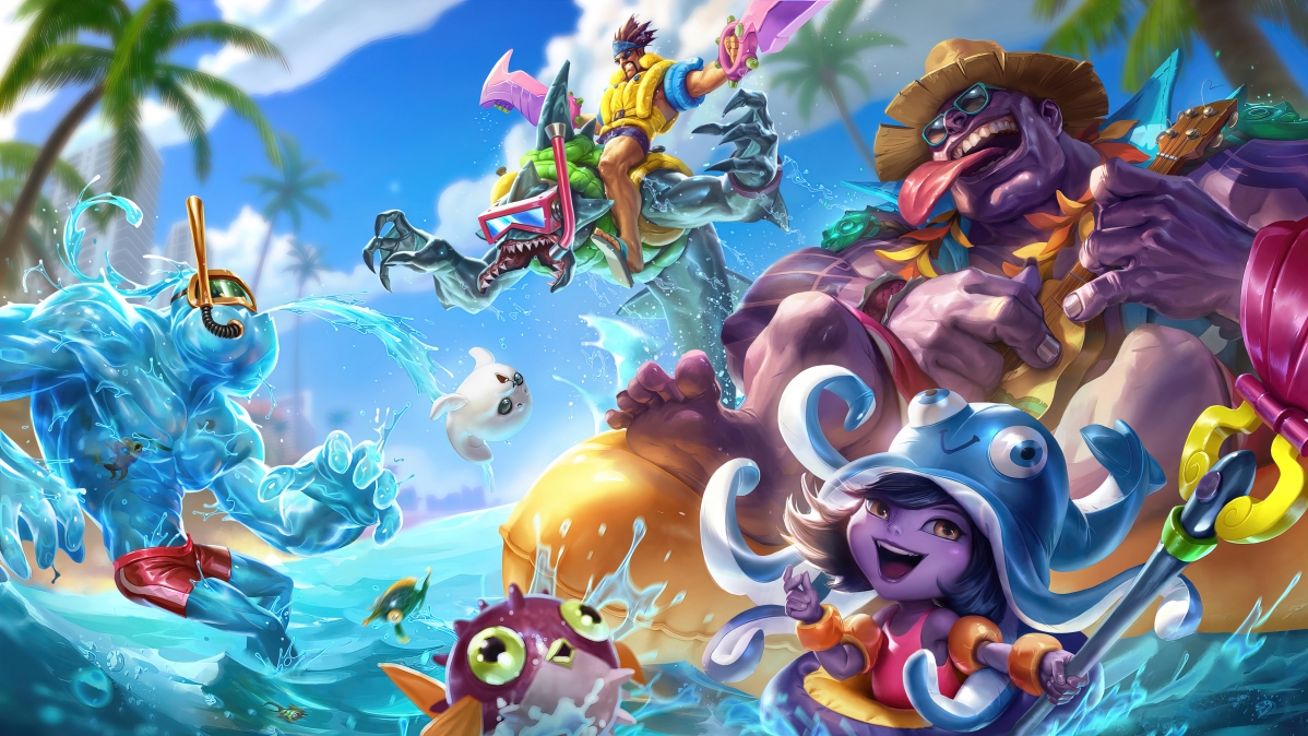 lol League of Legends Pool Party Mongolia