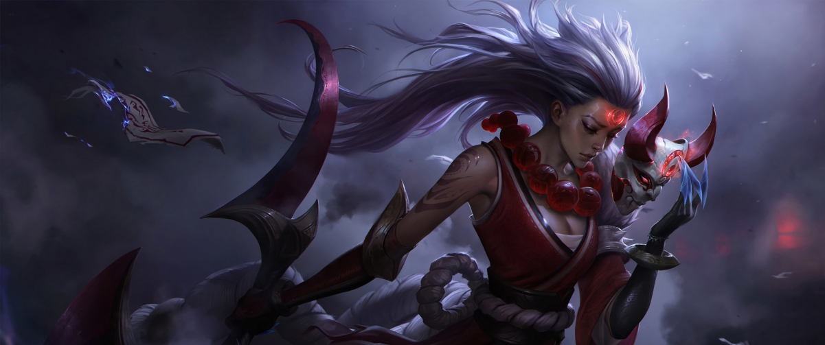 LOL new skin Scarlet Moon Moon Girl