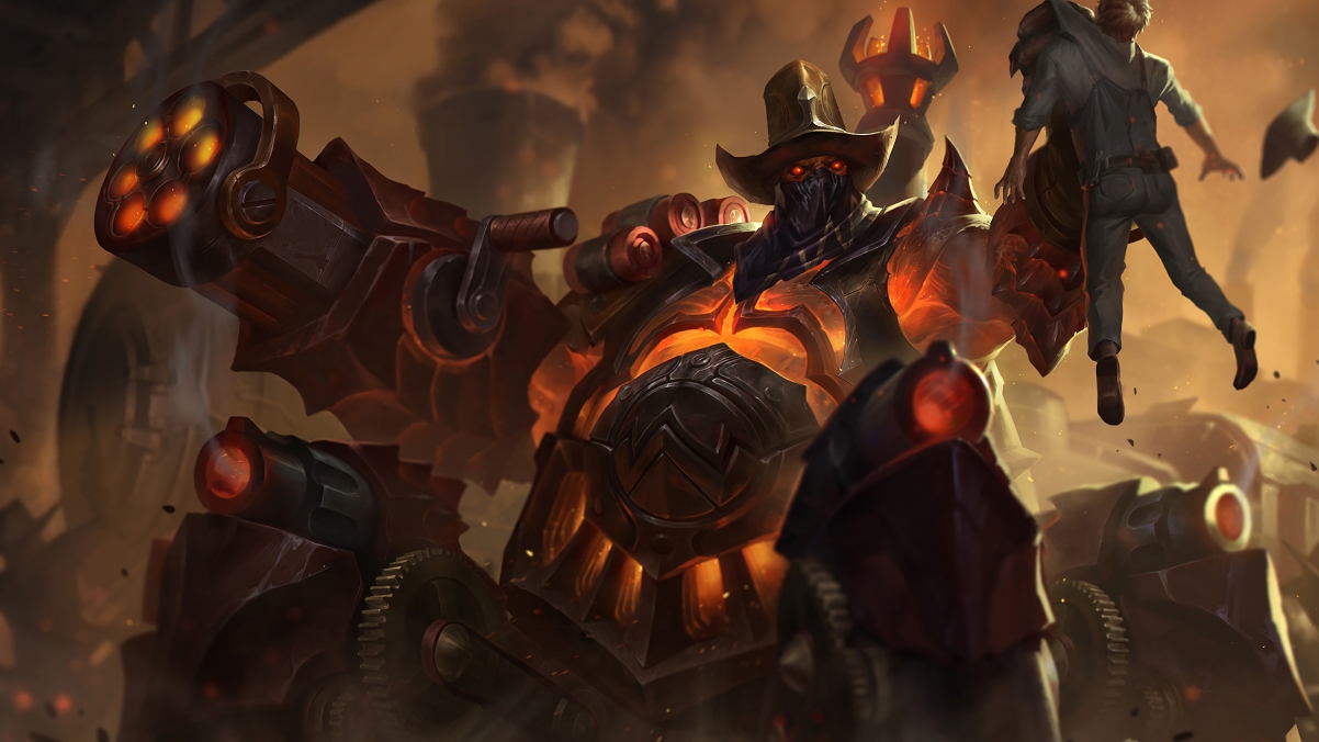 LOL Western Magic Shadow Urgot 4k Wall