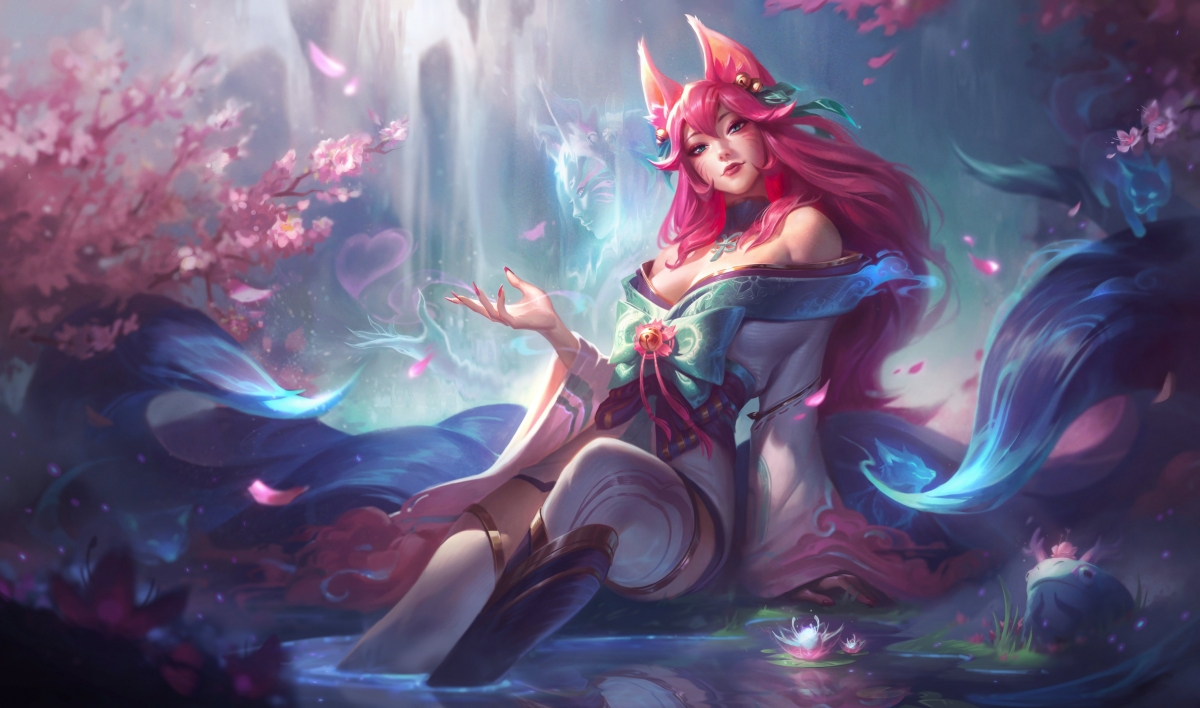 lol Nine-tailed demon fox soul Lianhua Ah