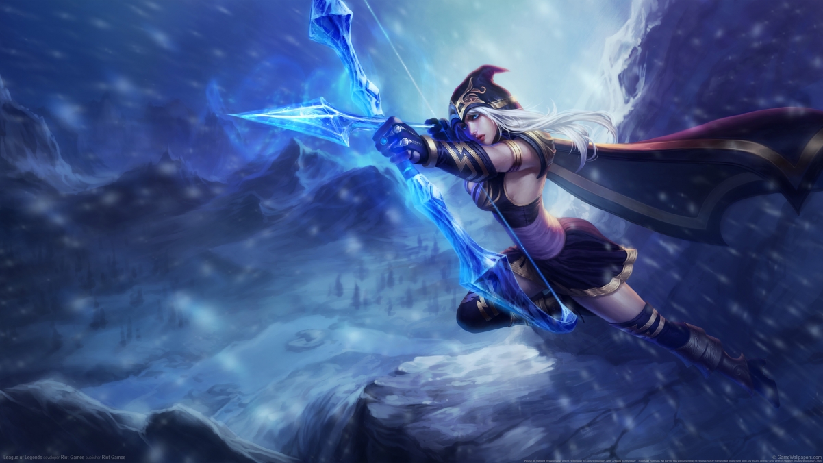 lol ice shooter 4k wallpaper