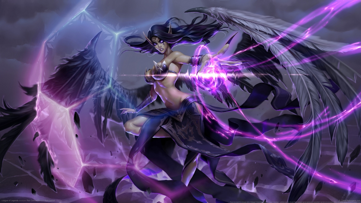LOL Fallen Angel Morgana 4k wall