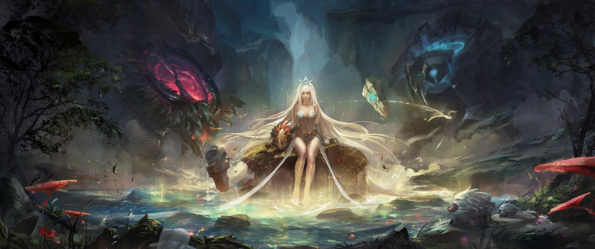 lol janna 3440x1440 wallpaper