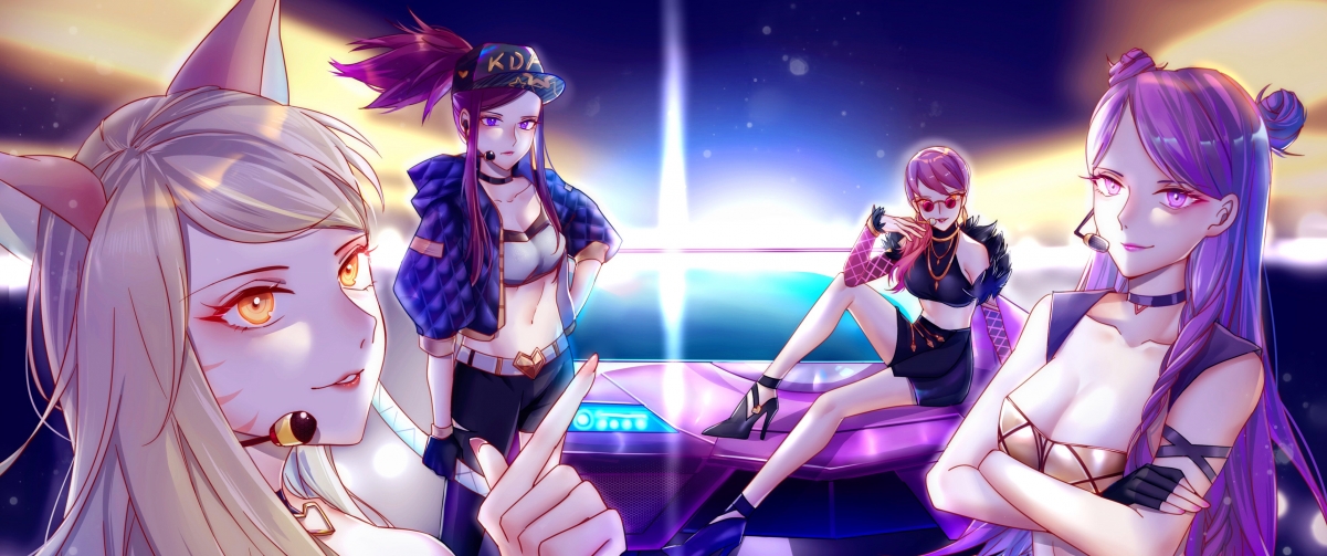 KDA League of Legends 3440x1440 with