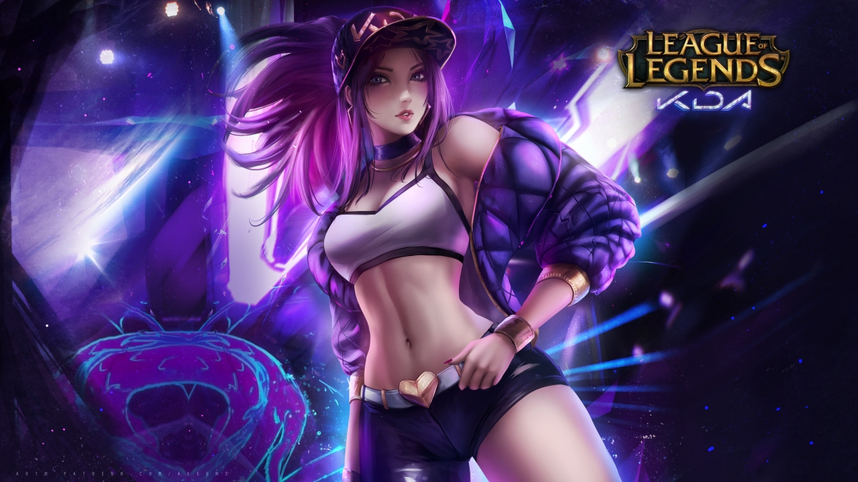 KDA Akali League of Legends 4k Wall