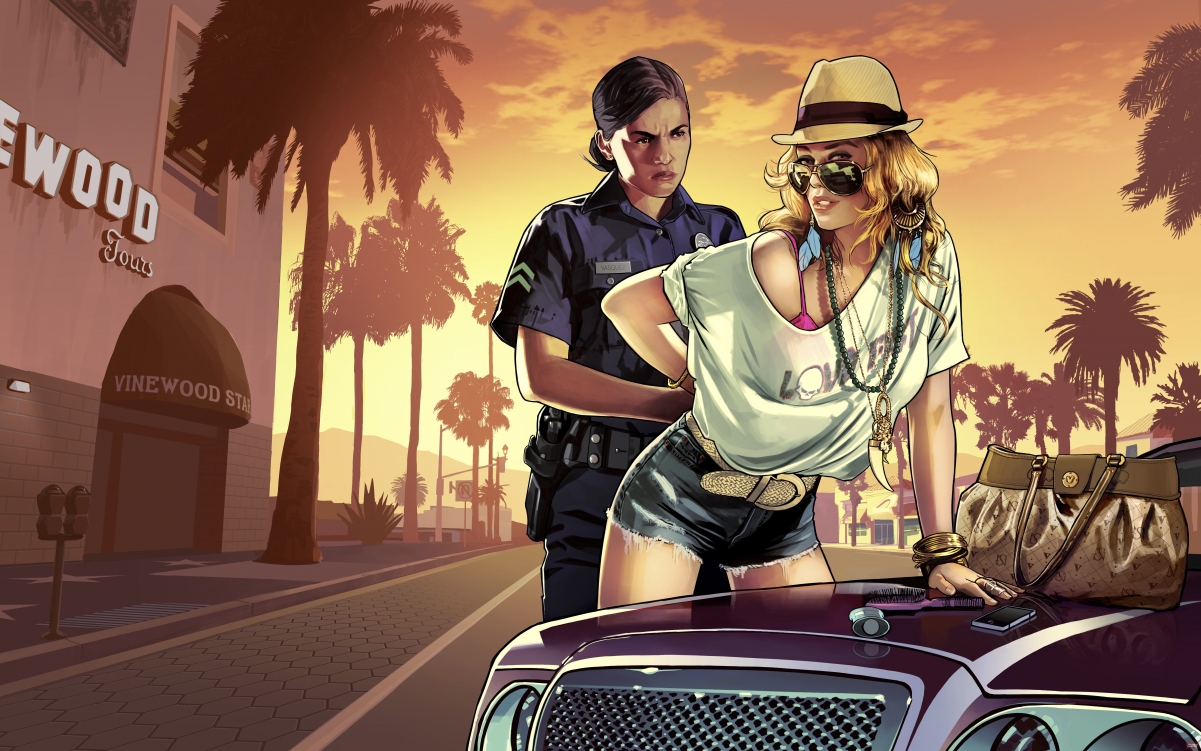 GTA5 Grand Theft Auto Police Beauty
