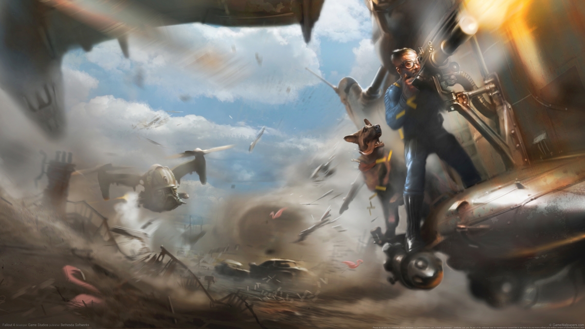 Fallout 4 original painting 4k wallpaper