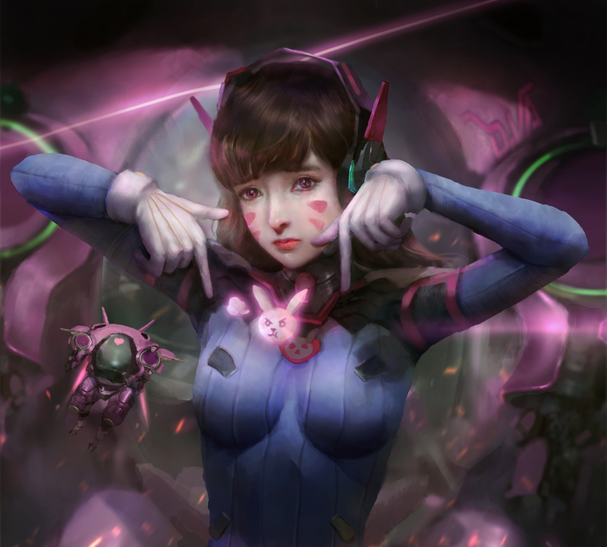 dva overwatch 4k wallpaper
