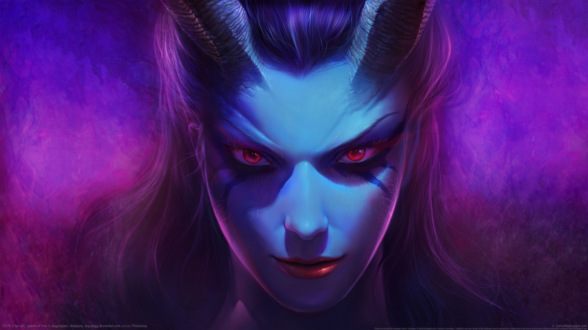 dota2 queen of pain 4k wallpaper