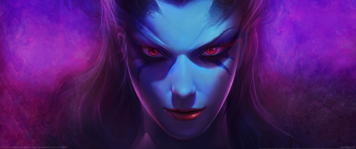 dota2 Queen of Pain 3440x1440
