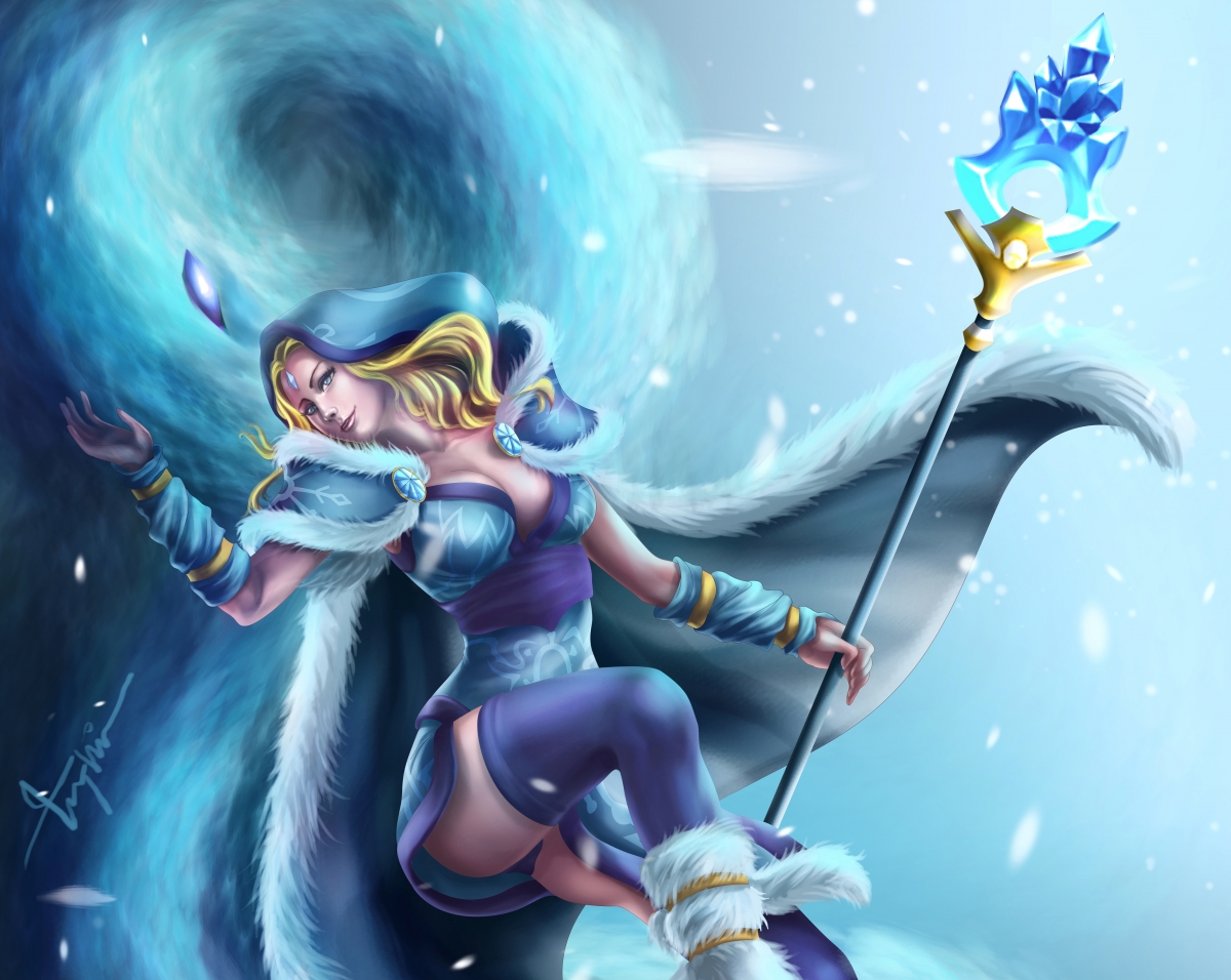 Dota 2 Crystal Maiden 4K Wallpaper