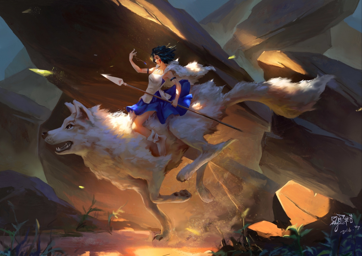 DOTA2 Cliff Wolf Female Rider You