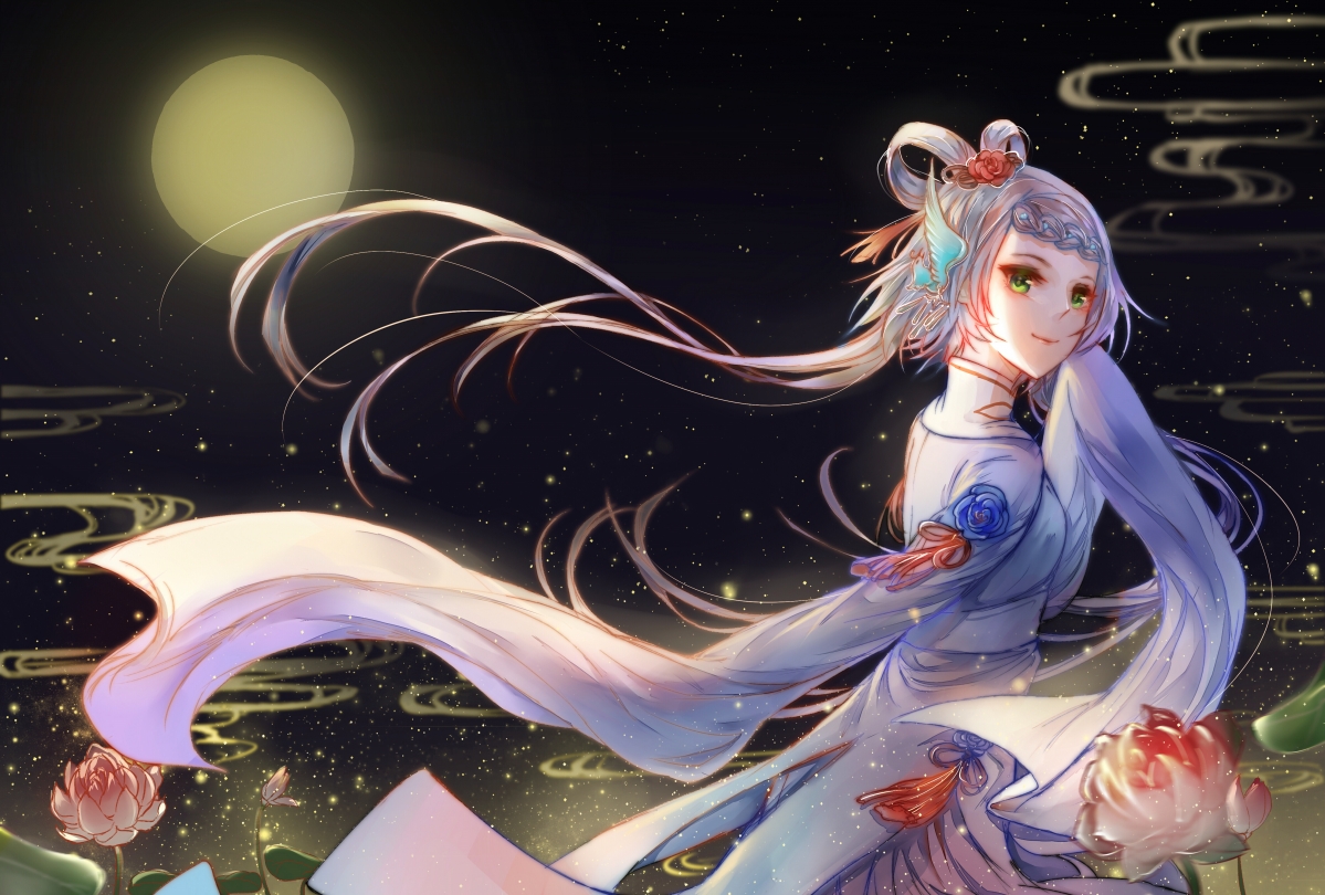Chinese style Mid-Autumn Festival, I hope people are long