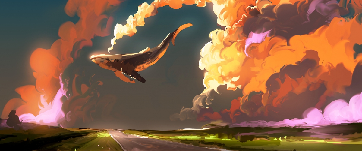 The fish in the cloud is beautiful and creative inspiration inserted