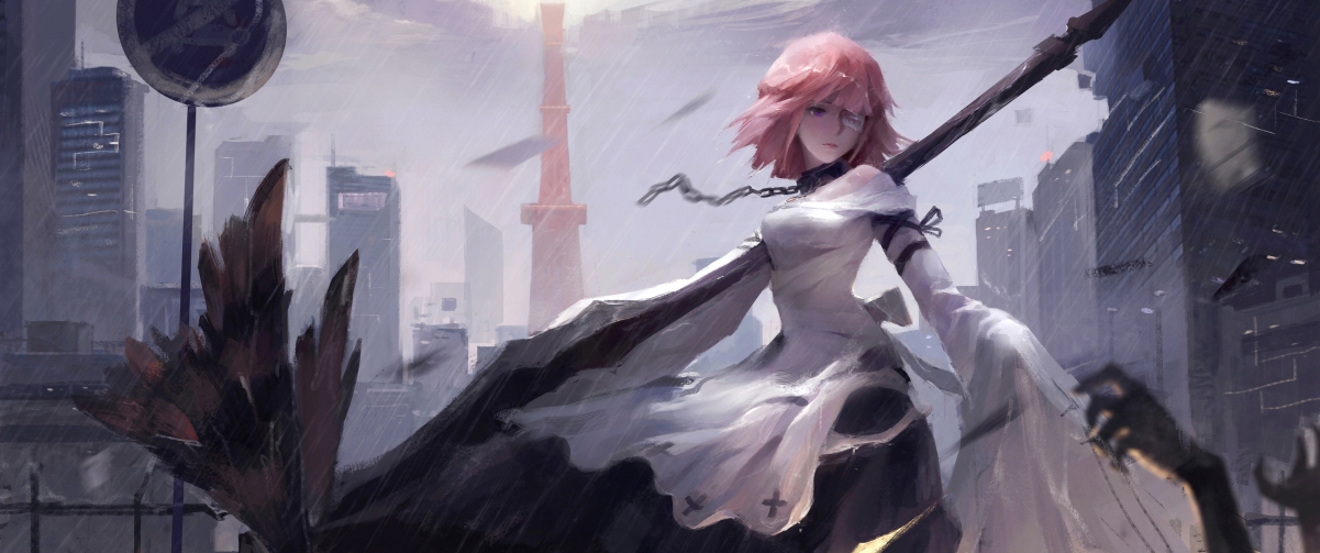 Yumi 3440x1440 with fish screen wallpaper