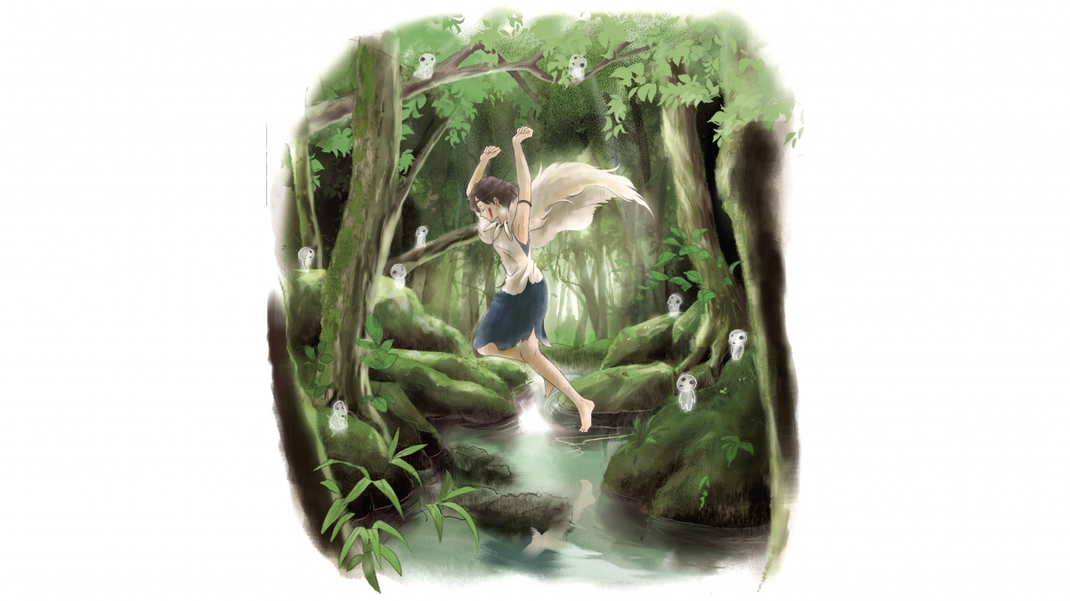 Princess Mononoke Hand-painted 4K Wallpaper