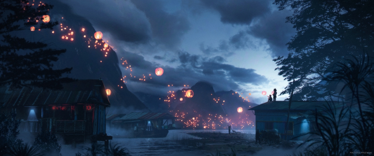 Firefly Beautiful Anime 3440x14