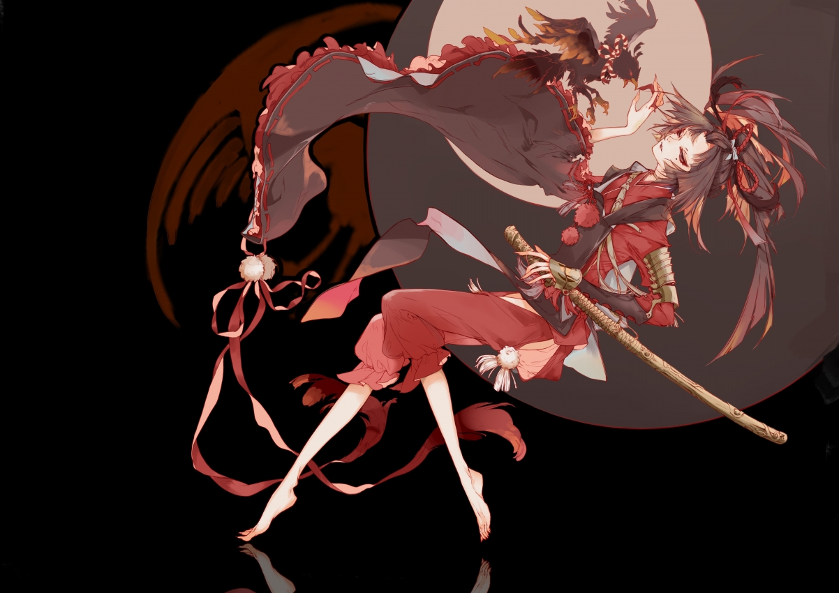 Onmyoji Katana Woman 4k Action