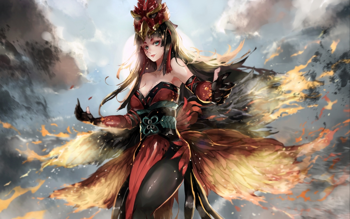 Onmyoji Phoenix Beauty 4k Anime