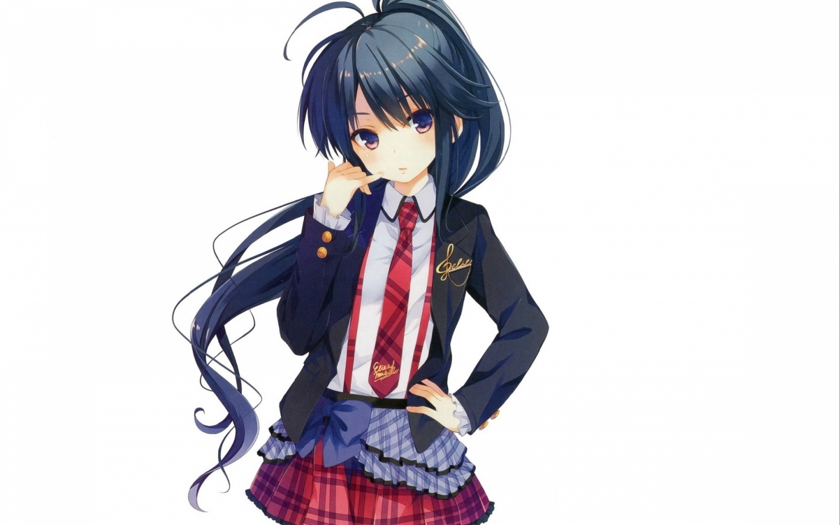 Art Girl School Uniform 4K Anime Wallpaper