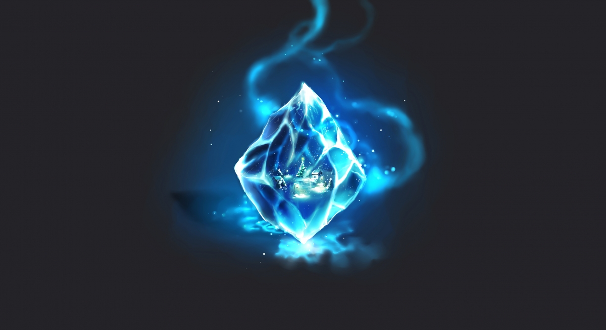 Snow crystal 4k wallpaper