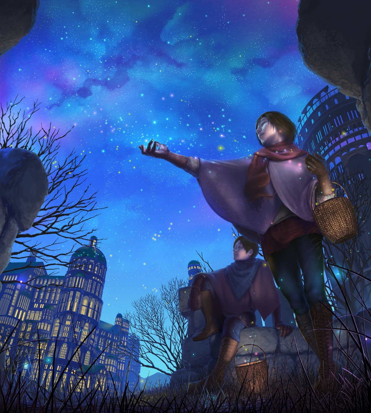 The stars are the flowers of winter