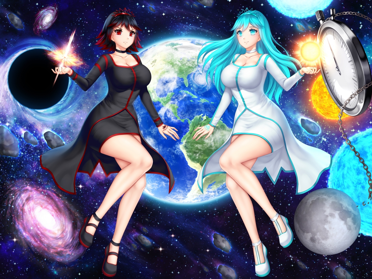 Starry planet two anime beauties