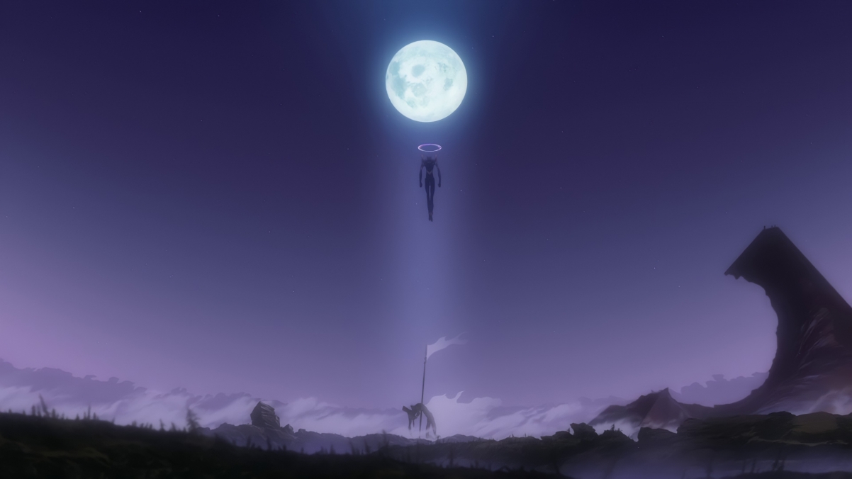 Neon Genesis Evangelion Moon Towards