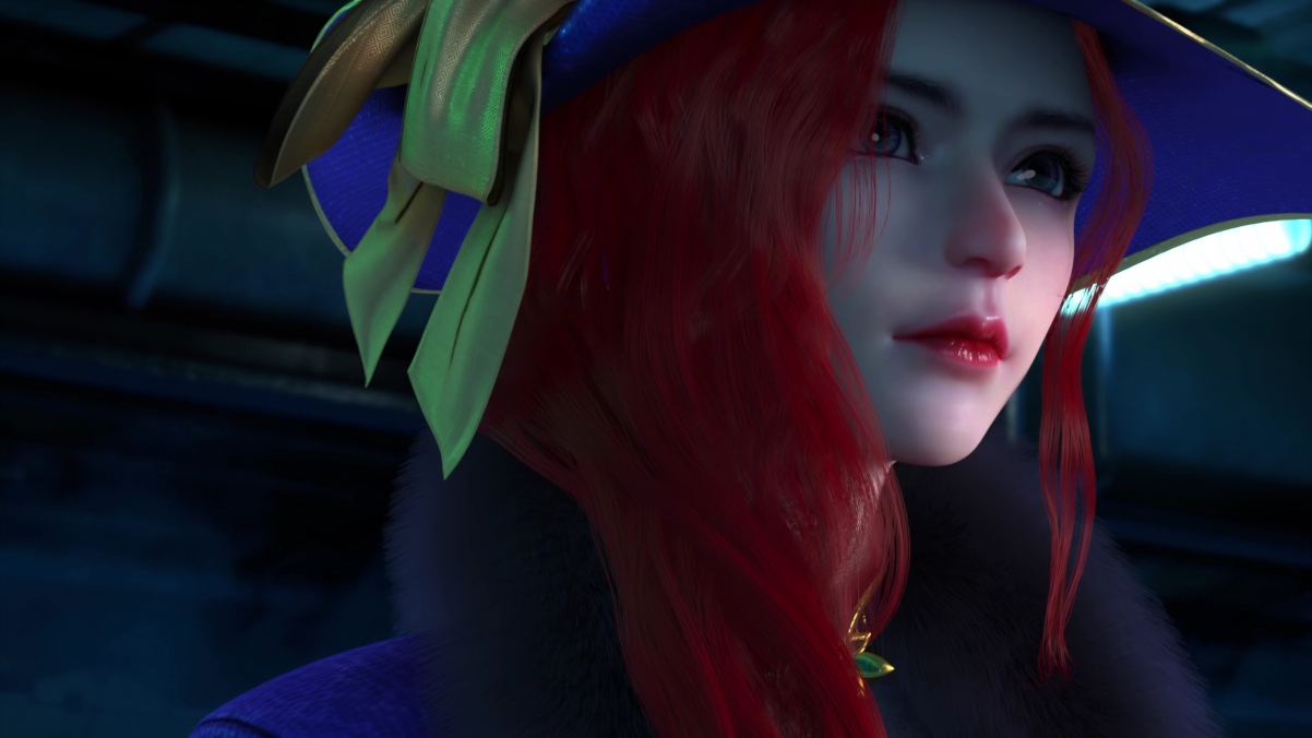 Xinjue red hair beauty 4k wall