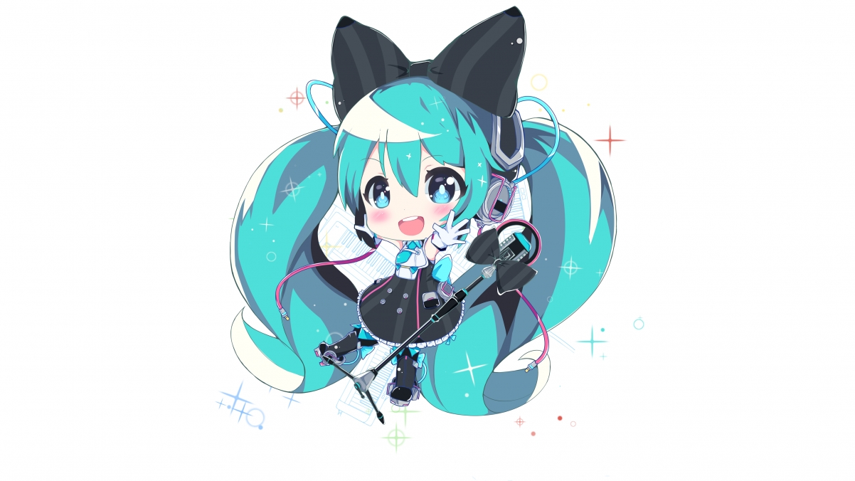 Little Hatsune 4k Wallpaper