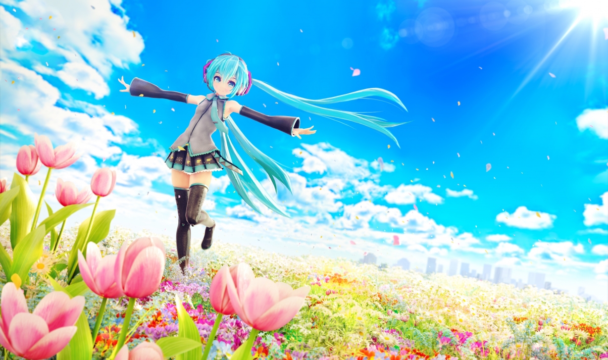 Flower girl, Hatsune Miku