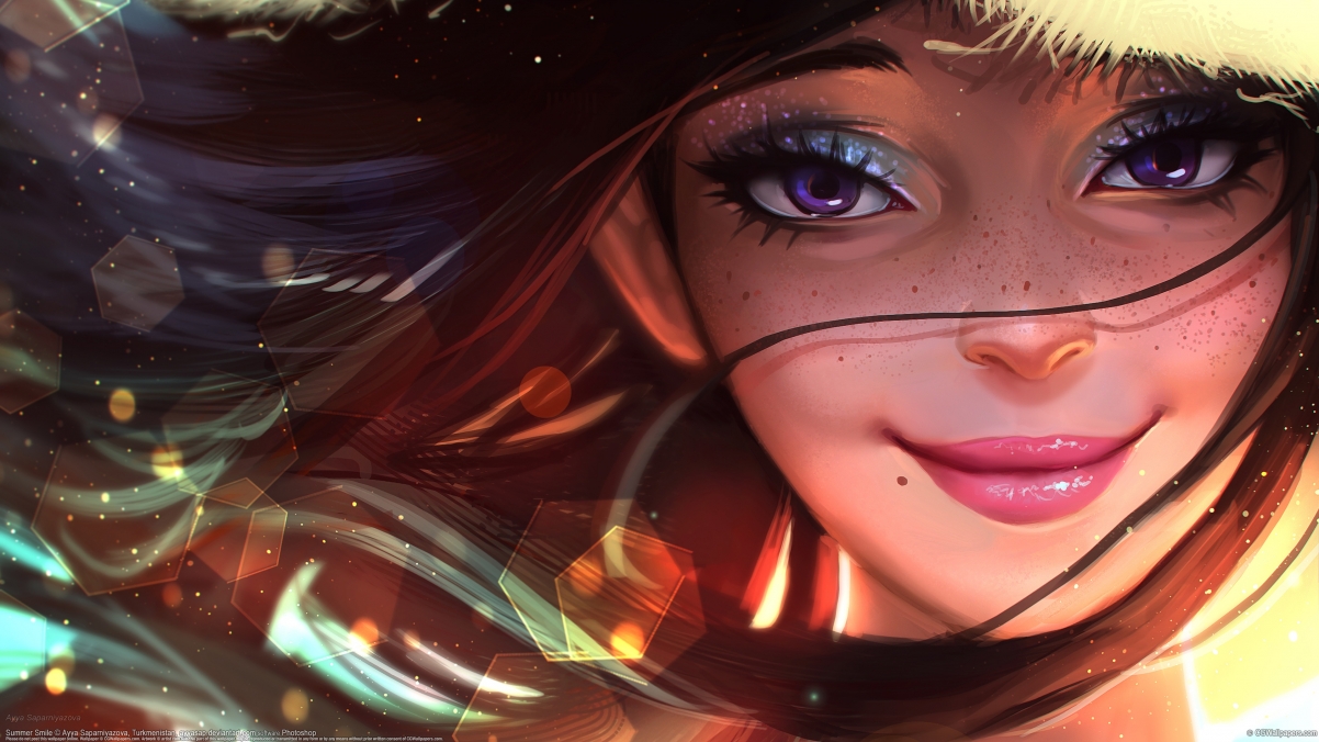 Summer smile 4k wallpaper