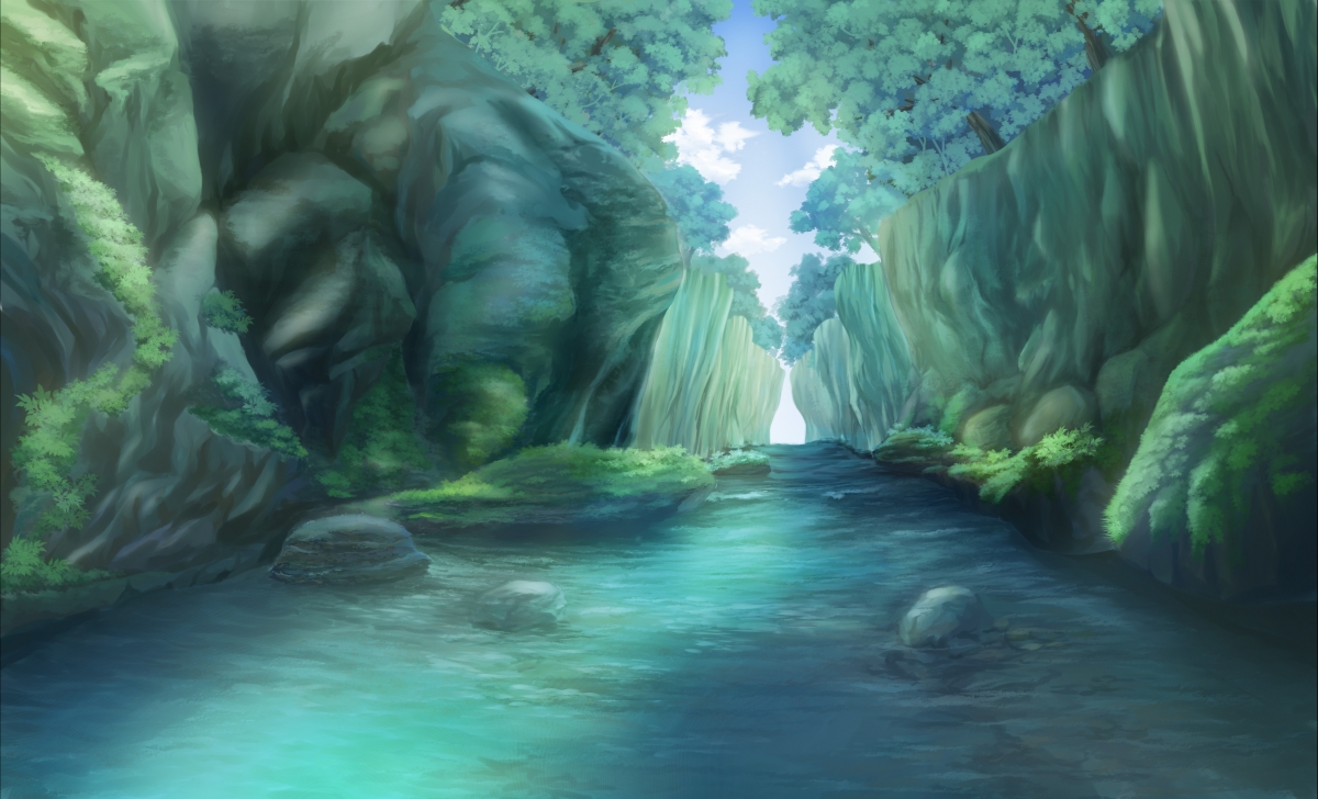 Valley Anime Scenery 4k Wallpaper
