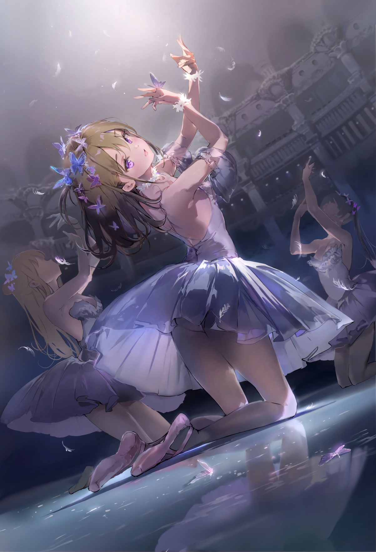 Stage girl ballet 4k anime wall