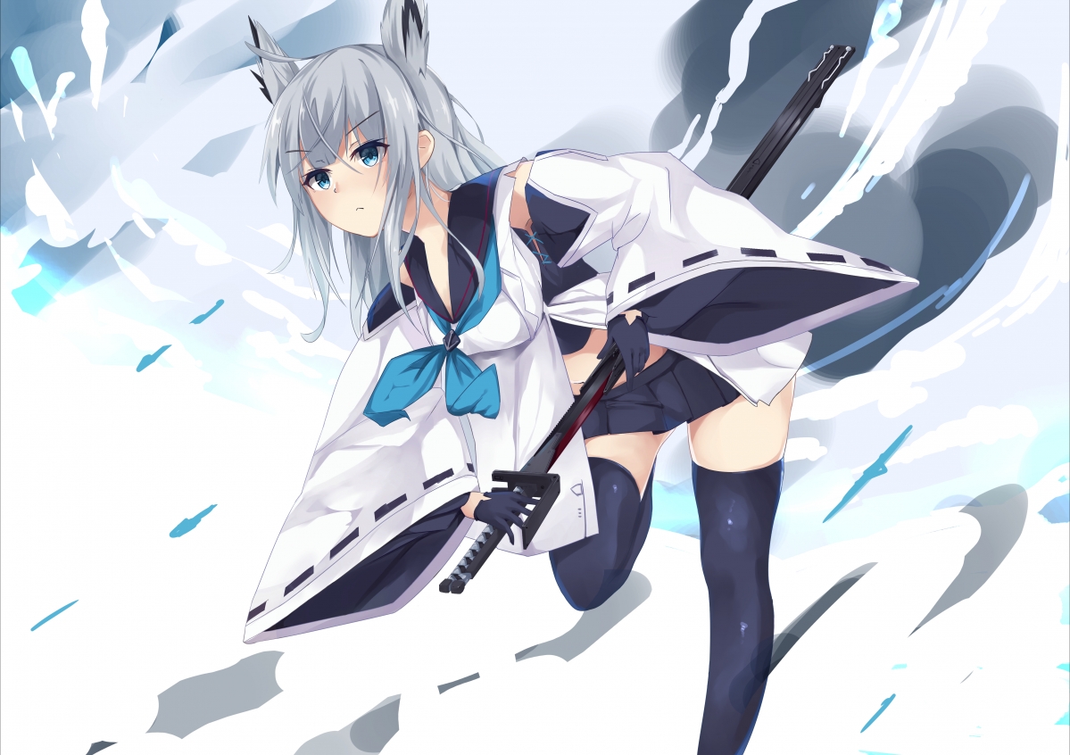 Katana Girl 5k Anime Wallpaper
