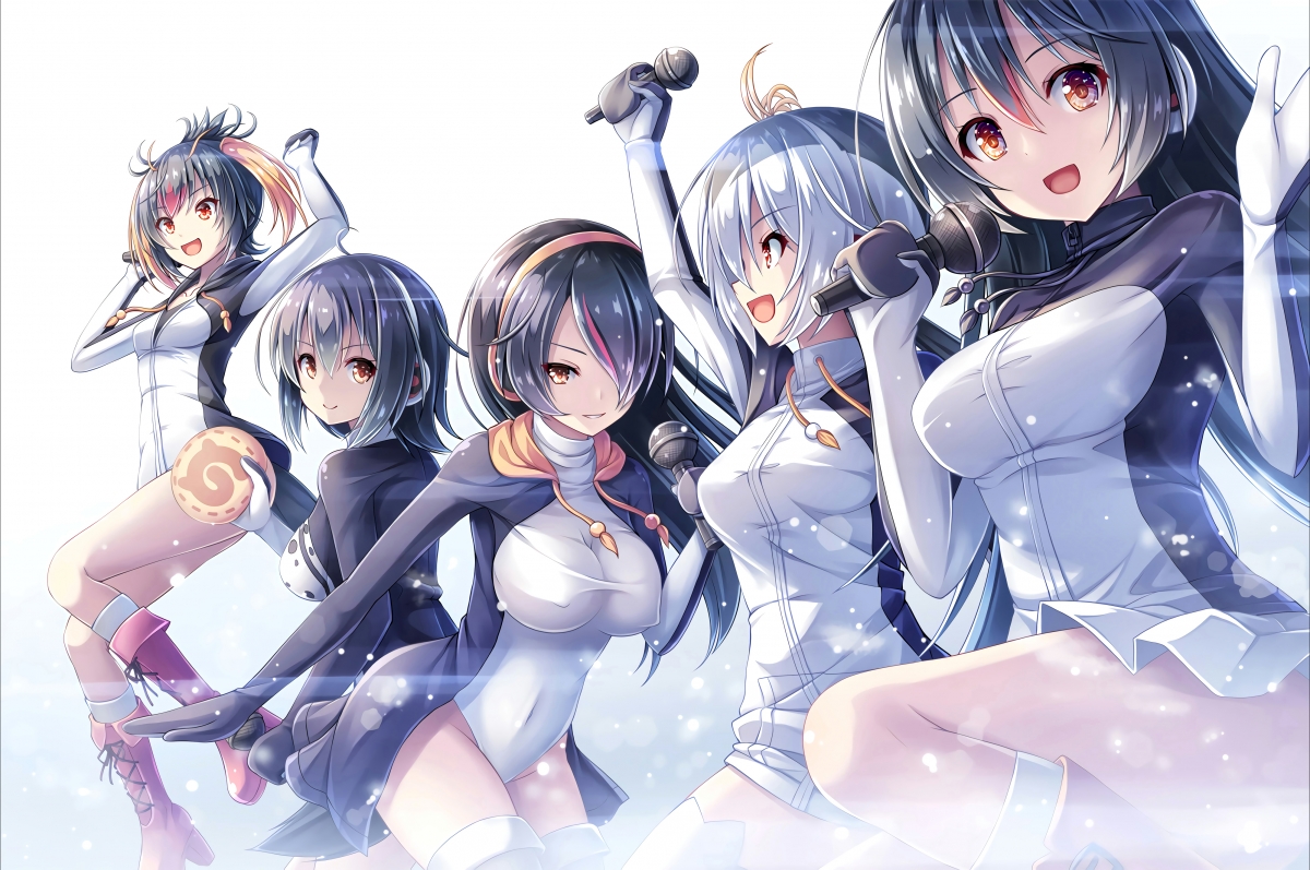Five girls beautiful girl second element