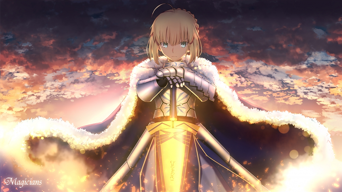 My King Saber 4K Anime Wallpaper