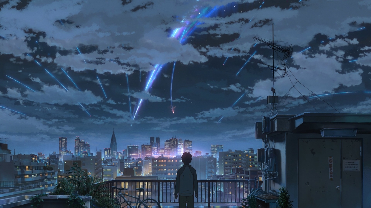 Roof sky night city you