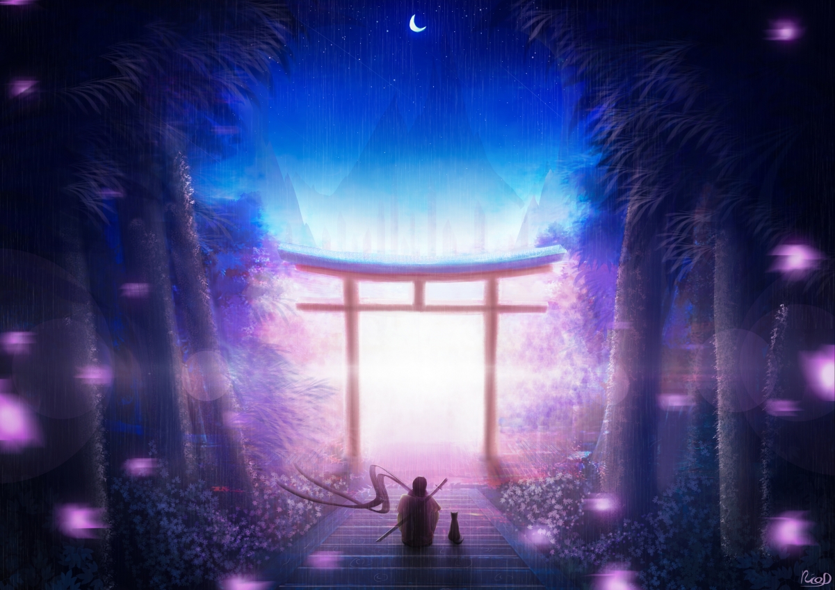My only friend 4k illustrator wallpaper
