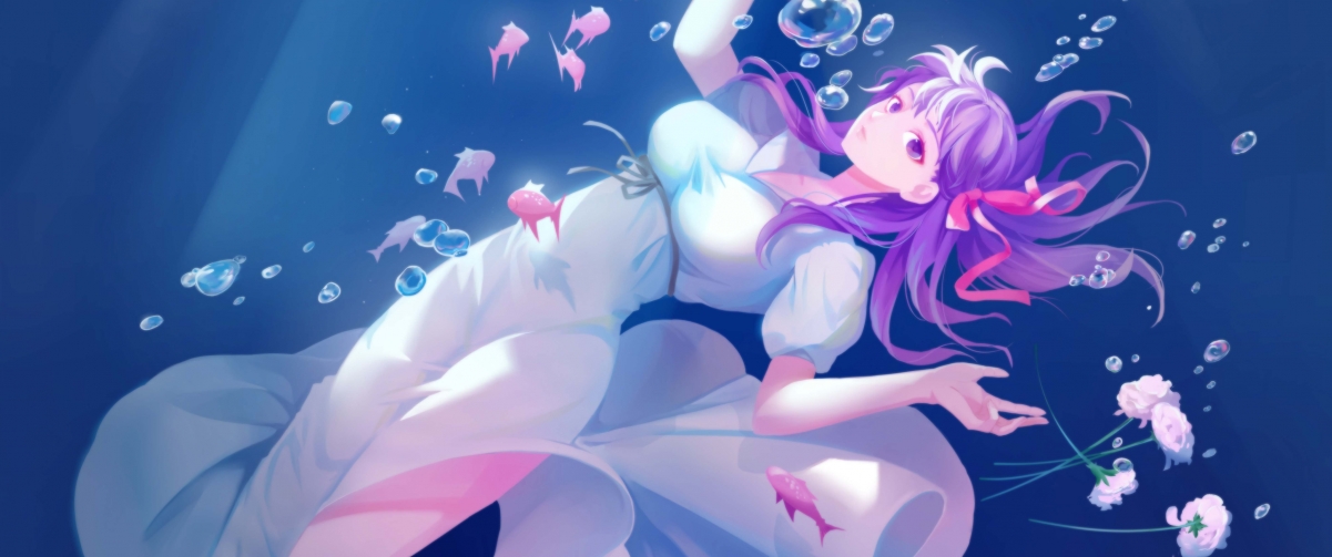 Beautiful underwater girl fate stay