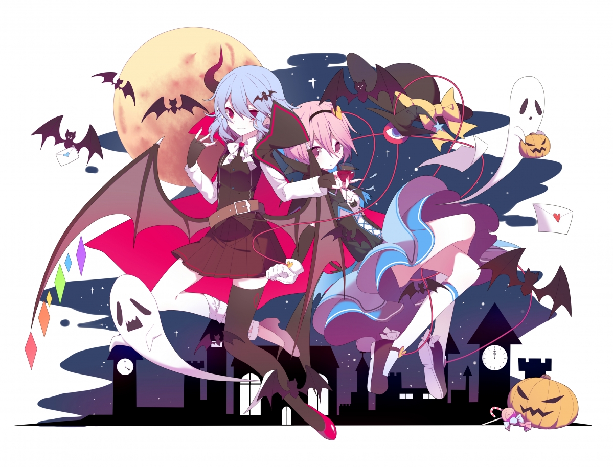 Halloween cute illustration 4k wallpaper