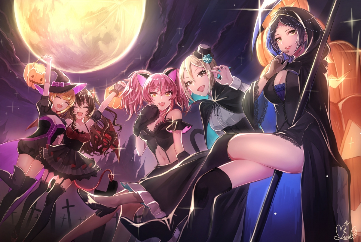 Halloween Idol Master 4K Anime Wall