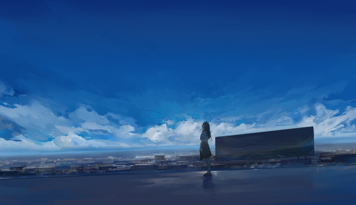 Sky cloud uniform sailor suit high school