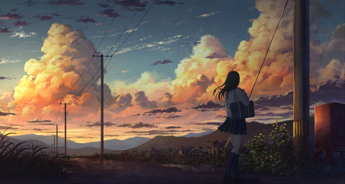 So beautiful summer twilight girl
