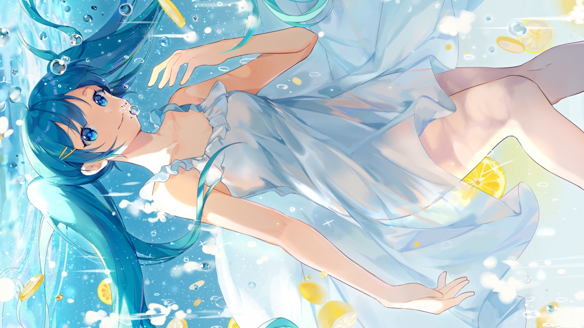 Underwater Hatsune Miku 4k HD Anime