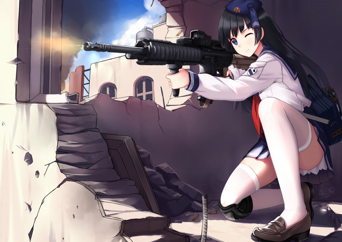Sailor suit high school JK battleship girl